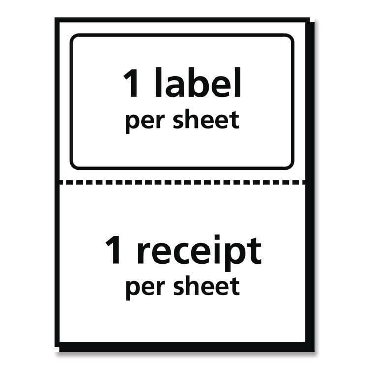 AVERY PRODUCTS CORPORATION Shipping Labels with TrueBlock Technology, Inkjet Printers, 5.06 x 7.62, White, 25 Sheets/Pack (AVE8127) thumbnail 4