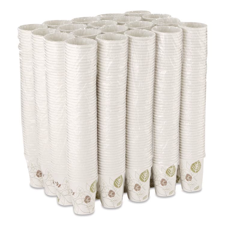 DIXIE FOOD SERVICE Pathways Paper Hot Cups, 12 oz, White/Brown, 50/Pack (DXE2342PATHPK) thumbnail 3
