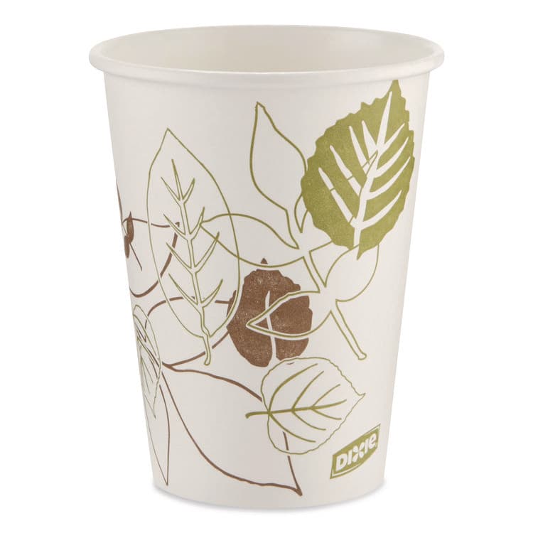 DIXIE FOOD SERVICE Pathways Paper Hot Cups, 12 oz, White/Brown, 50/Pack (DXE2342PATHPK)