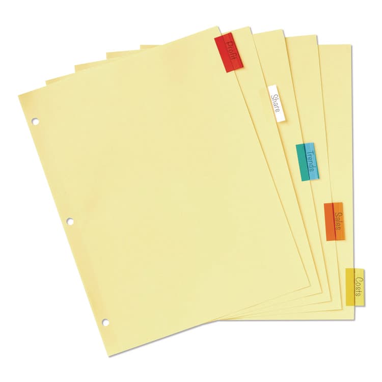AVERY PRODUCTS CORPORATION Plastic Insertable Dividers, 5-Tab, 11 x 8.5, Assorted Tabs, 1 Set (AVE11465) thumbnail 4