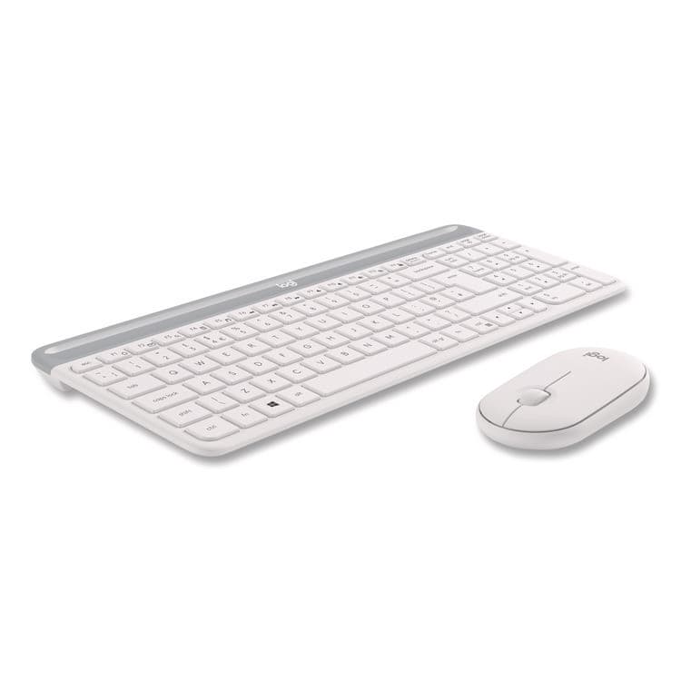 LOGITECH, . MK470 Slim Wireless Keyboard and Mouse Combo, 2.4 GHz/33 ft Wireless Range, Off-White (LOG920009443) thumbnail 3