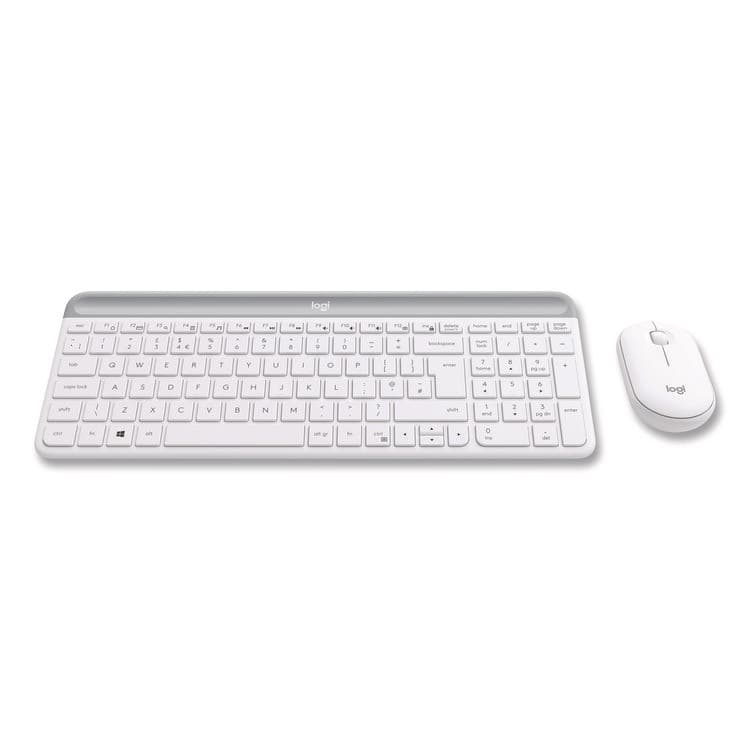 LOGITECH, . MK470 Slim Wireless Keyboard and Mouse Combo, 2.4 GHz/33 ft Wireless Range, Off-White (LOG920009443) thumbnail 4