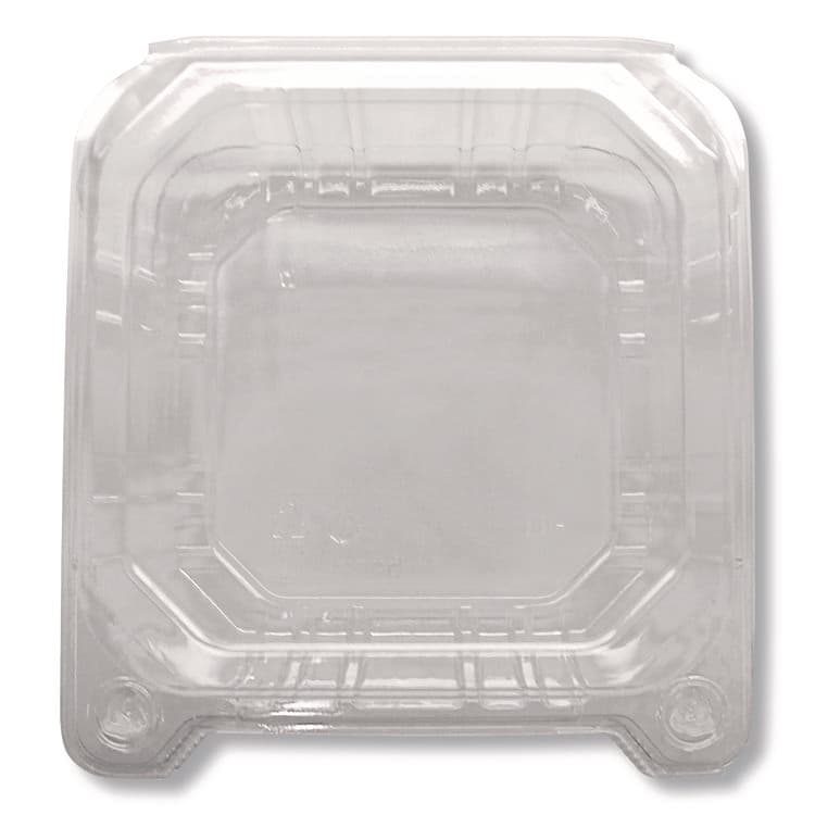 KARAT BY LOLLICUP PET Plastic Hinged Container, 6 x 6 x 3.3, Clear, Plastic, 500/Carton (KRTFPHC66PET1C) thumbnail 3