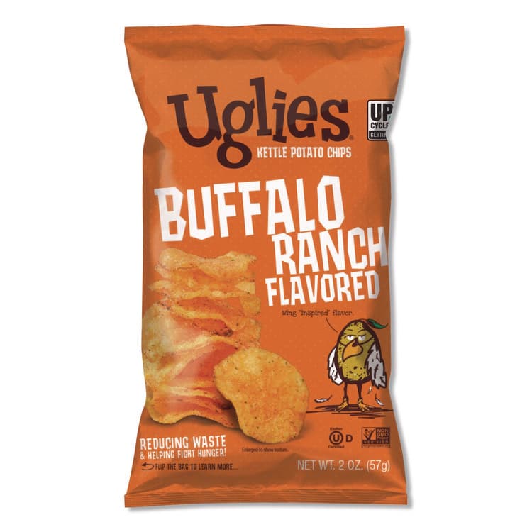 DIEFFENBACH'S SNACKS Kettle Potato Chips, Buffalo Ranch, 2 oz Bags, 24/Carton (UGLDFN26181)