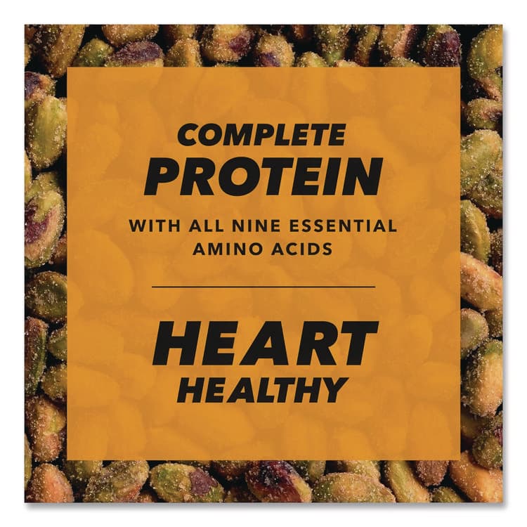 THE WONDERFUL COMPANY, LLC No Shells Honey Roasted Pistachios, 2.25 oz Bags, 8/Box (WONPAR91086) thumbnail 3