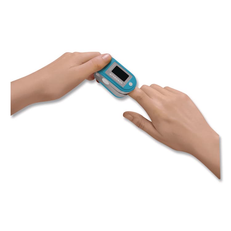 VERIDIAN HEALTHCARE Fingertip Pulse Oximeter, Blue/Gray (VRH1150D) thumbnail 3