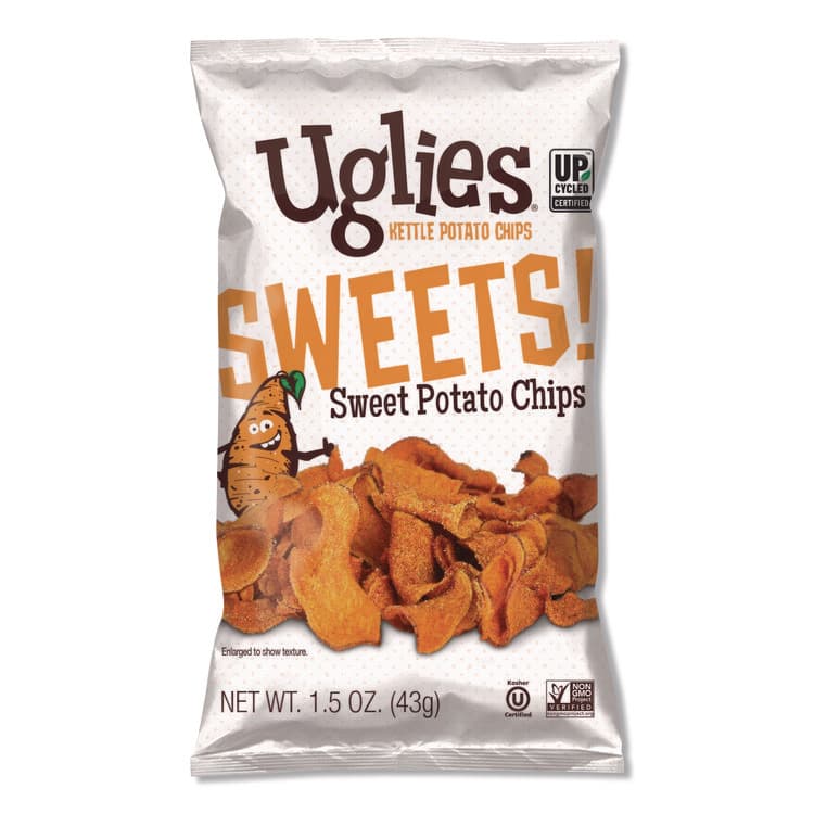 DIEFFENBACH'S SNACKS Kettle Potato Chips, Sweet Potato, 2 oz Bags, 24/Carton (UGLDFN36187)