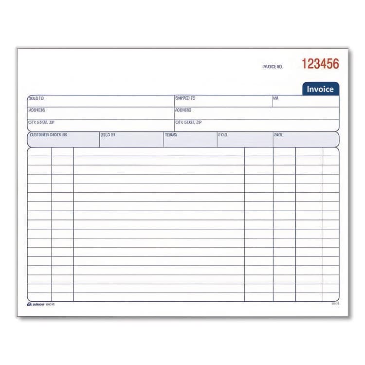 CARDINAL BRANDS . Multipart General-Purpose Invoice Pad, Two-Part Carbonless, 8.38 x 6.69, 50 Forms Total (ABFD8740) thumbnail 2