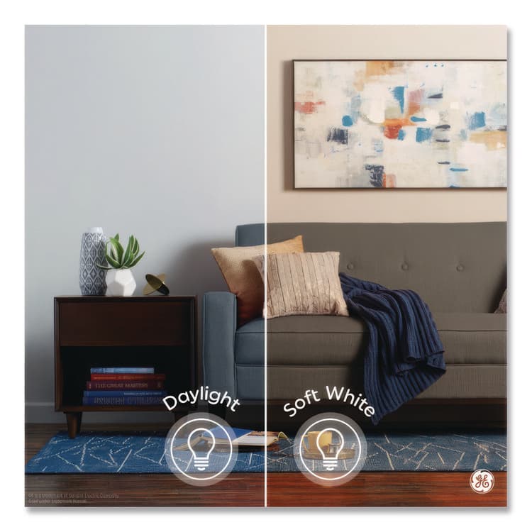 GENERAL ELECTRIC CO. Classic LED SW Non-Dim A19 Light Bulb, 5.5 W, Soft White, 4/Pack (GEL93131062) thumbnail 4