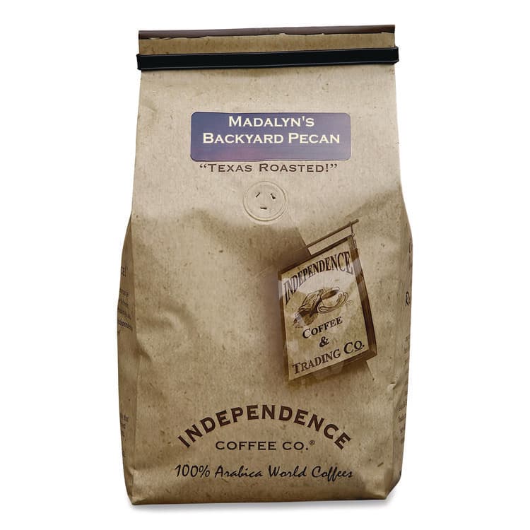 INDEPENDENCE COFFEE CO. Madalyn's Backyard Pecan Whole-Bean Coffee, 24 oz Bag (ICCICF73111)