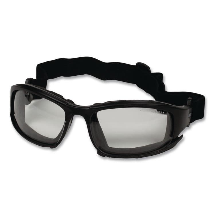 KIMBERLY CLARK V50 Calico Safety Eyewear with Head Strap, Black Full Frame, Clear Dual Anti-Fog Lens (ANS25672EA) thumbnail 3