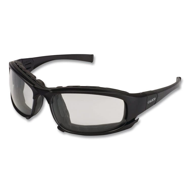 KIMBERLY CLARK V50 Calico Safety Eyewear with Head Strap, Black Full Frame, Clear Dual Anti-Fog Lens (ANS25672EA)