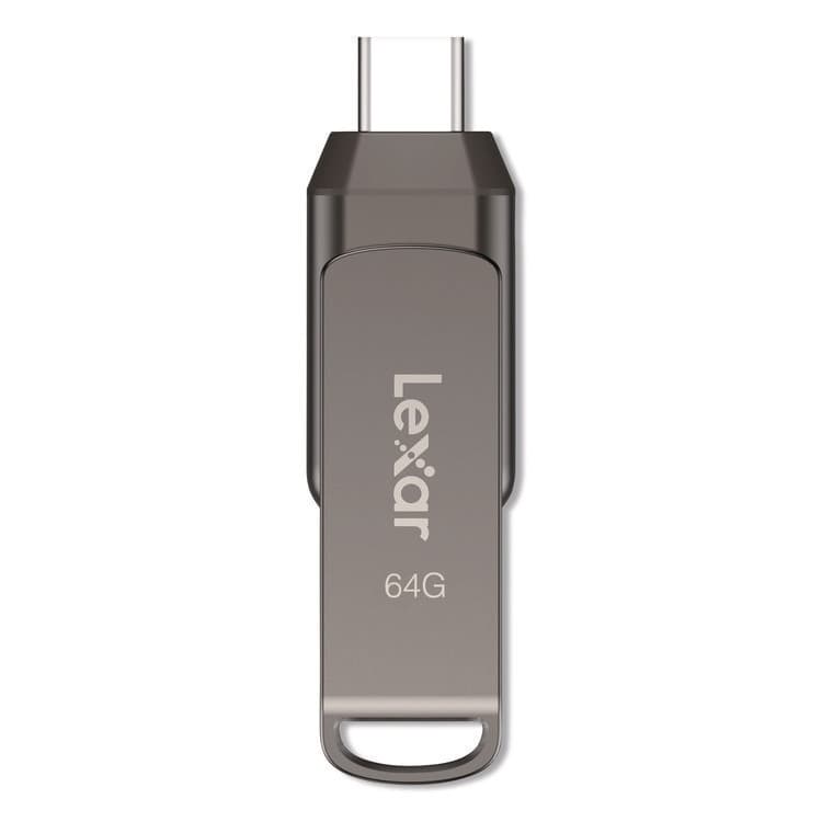 LEXAR MEDIA . JumpDrive D400 USB 3.1 Flash Drive, 64 GB, Titanium (LXRLJDD40064GB) thumbnail 4