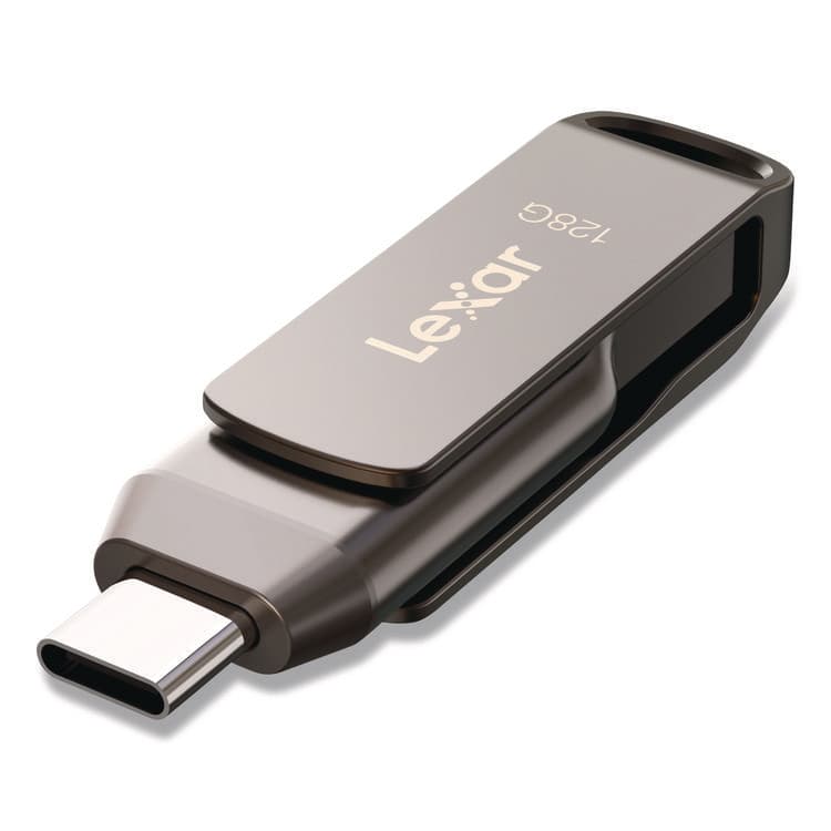 LEXAR MEDIA . JumpDrive D400 USB 3.1 Flash Drive, 128 GB, Titanium (LXRLJDD400128GB) thumbnail 2