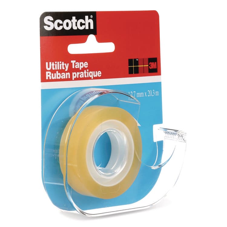 3M/COMMERCIAL TAPE DIV. Utility Tape in Handheld Dispenser, 1" Core, 0.5" x 22.22 yds, Clear (MMMRK2S) thumbnail 2