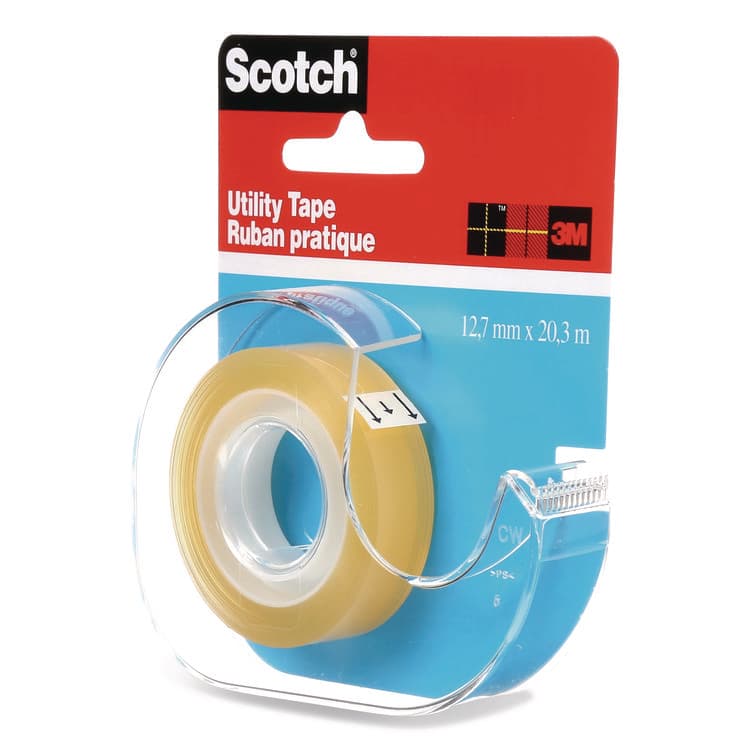 3M/COMMERCIAL TAPE DIV. Utility Tape in Handheld Dispenser, 1" Core, 0.5" x 22.22 yds, Clear (MMMRK2S) thumbnail 3