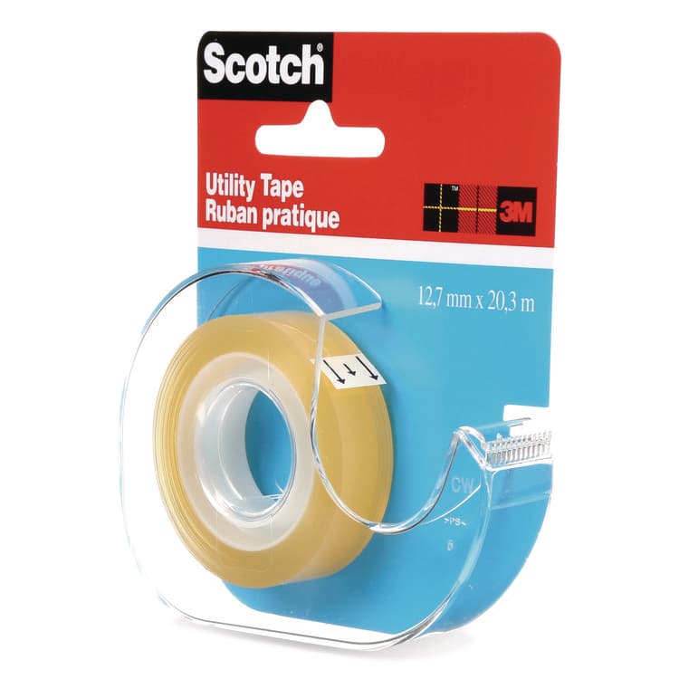 3M/COMMERCIAL TAPE DIV. Utility Tape in Handheld Dispenser, 1" Core, 0.5" x 22.22 yds, Clear (MMMRK2S) thumbnail 4