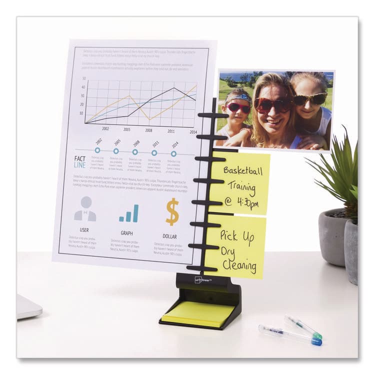 NOTETOWER Desktop Pro Double-Wide Document Stand, Holds Up to 2 Legal Size Sheets, Plastic, Black (NWRNTR3001) thumbnail 4