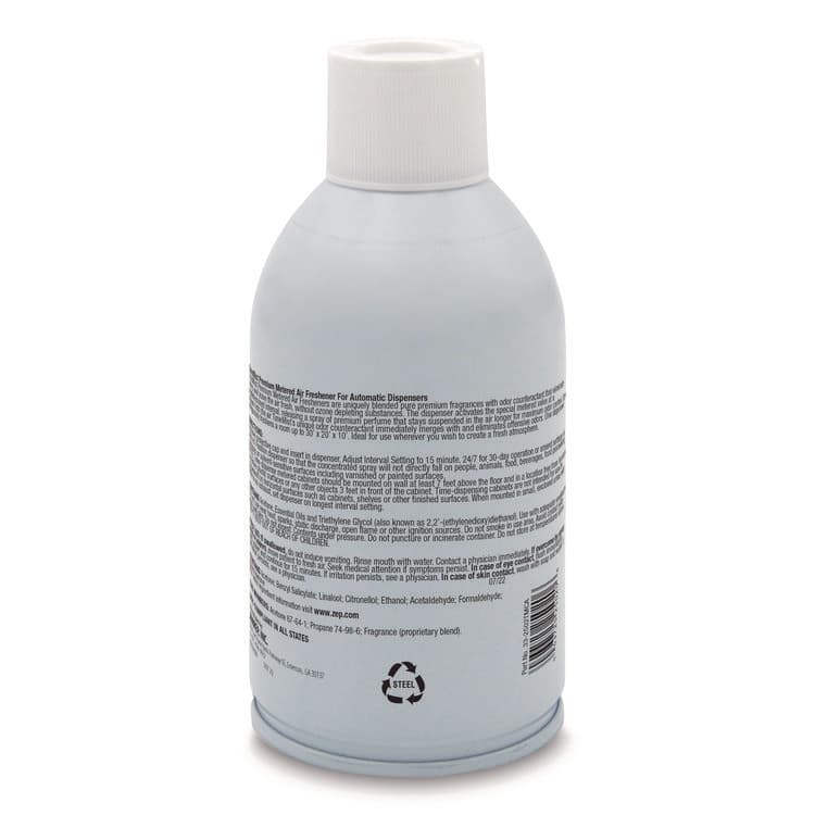 ZEP . Premium Metered Air Freshener Refill, Clean N Fresh, 7.1 oz Aerosol Spray (TMS1042771EA) thumbnail 2