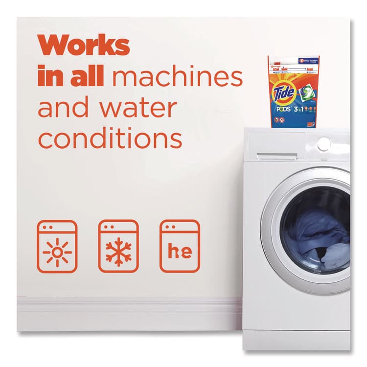 PROCTER & GAMBLE PODS Laundry Detergent, Pods, Tide Original, 112 Pods/Tub (PGC03243PK) thumbnail 4