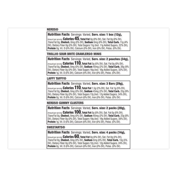 FERRARA CANDY CO Party Mix Stand-Up Bag, 75 Pieces, Assorted Flavors, 1.7 lb Bag (SWVFER07938) thumbnail 3