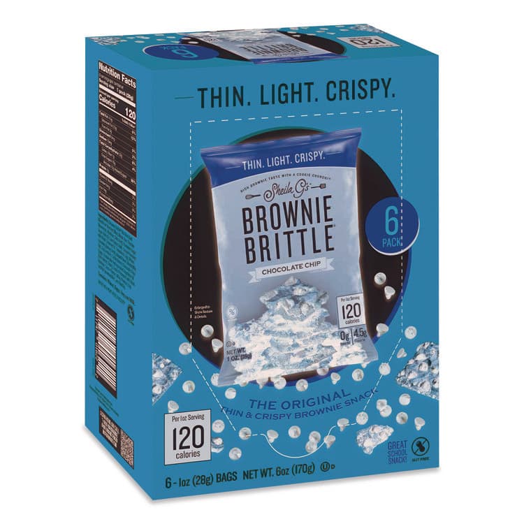 SHEILA G'S Chocolate Chip Crisps, 1 oz Bag, 6/Pack (SIHSGB01622)