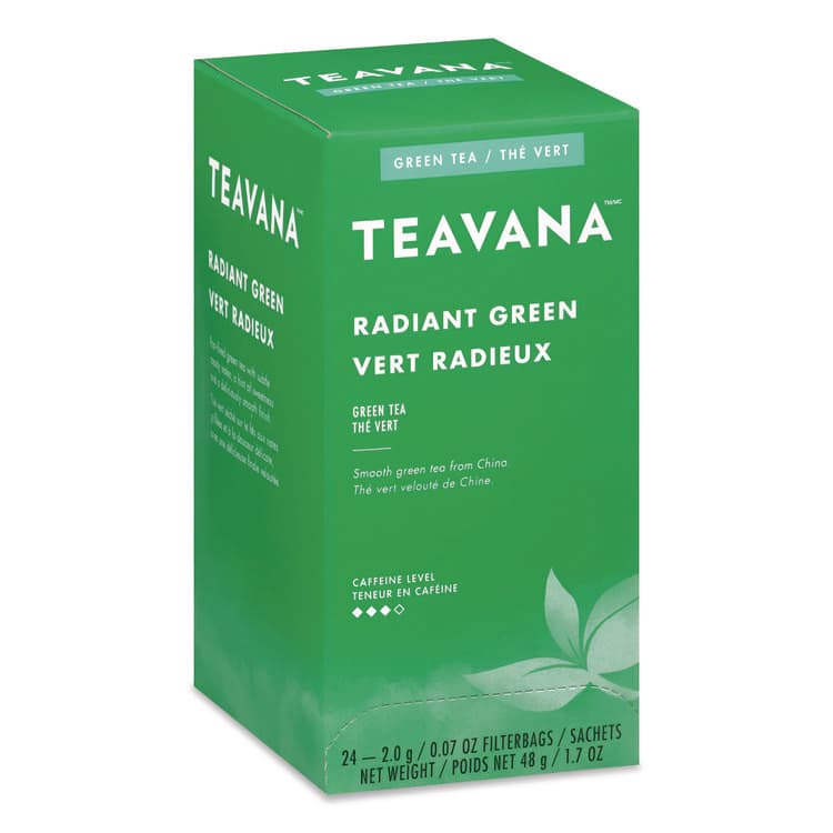 STARBUCKS COFFEE COMPANY Teavana Tea Bags, Radiant Green, 0.09 oz, 24/Box (TEVSBK13089)
