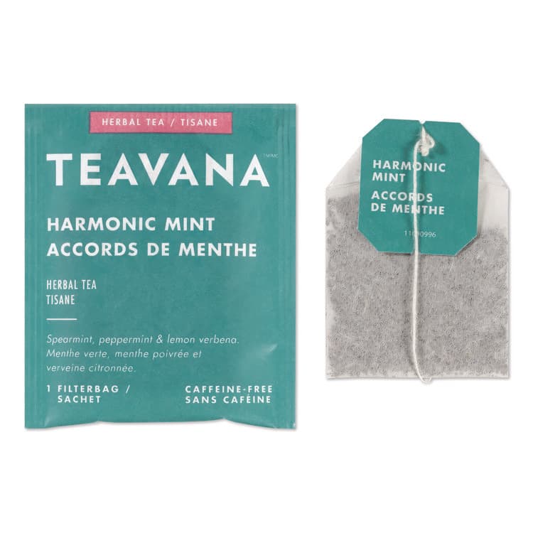 STARBUCKS COFFEE COMPANY Teavana Tea Bags, Harmonic Mint Decaf, 0.05 oz, 24/Box (TEVSBK13091) thumbnail 2