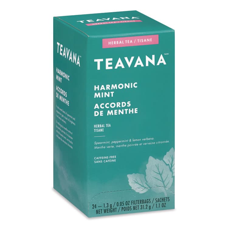 STARBUCKS COFFEE COMPANY Teavana Tea Bags, Harmonic Mint Decaf, 0.05 oz, 24/Box (TEVSBK13091)