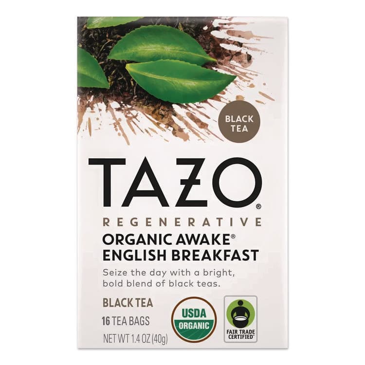 STARBUCKS COFFEE COMPANY Tea Bags, Organic Awake English Breakfast, 16/Box (TZOTAZ00303BX) thumbnail 2