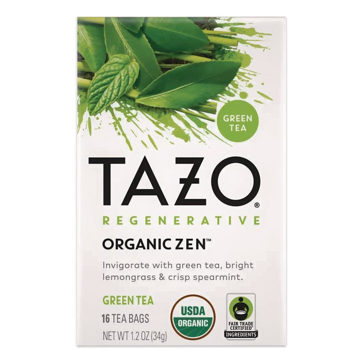 STARBUCKS COFFEE COMPANY Tea Bags, Organic Zen, 16/Box (TZOTAZ00309BX)