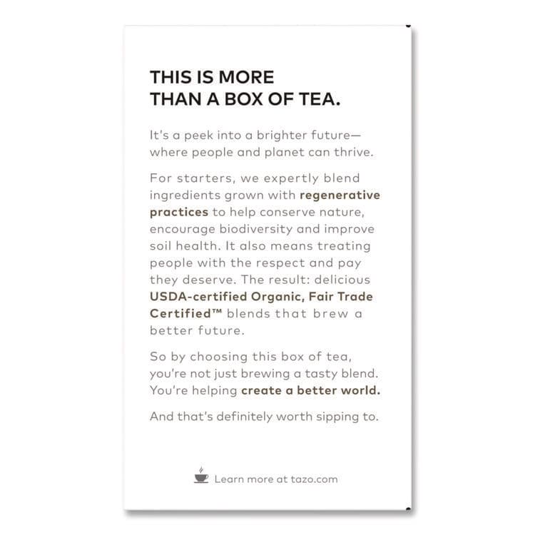 STARBUCKS COFFEE COMPANY Tea Bags, Organic Earl Grey, 16/Box (TZOTAZ00352BX) thumbnail 4