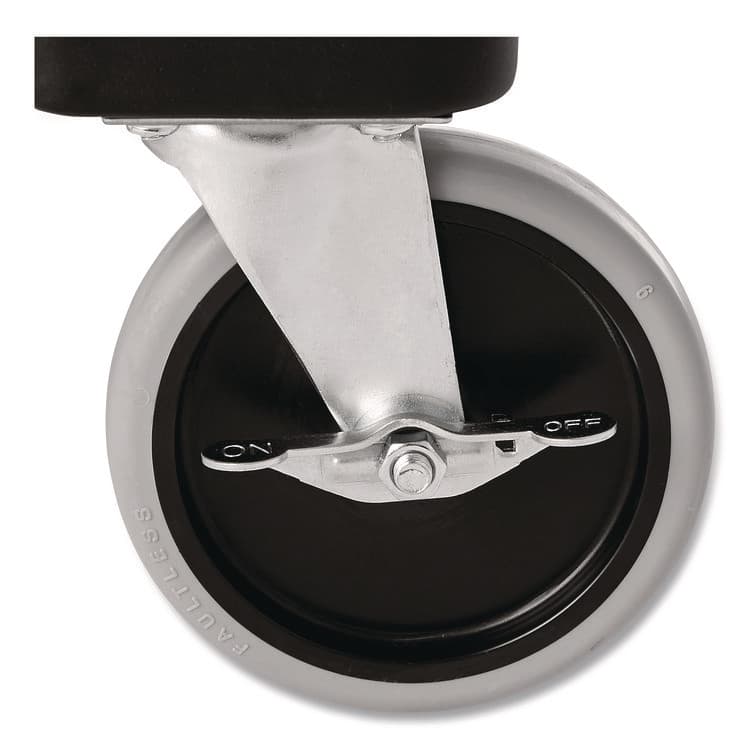 RUBBERMAID COMMERCIAL PROD. End Loader Rack for Food Boxes and Sheet Pans, 18 Rack, Plastic, 23.75" x 28.75" x 67.88", Black (RCPFG332000BLA) thumbnail 4