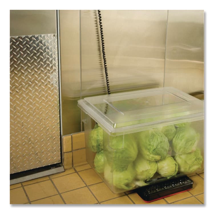 RUBBERMAID COMMERCIAL PROD. Digital Receiving Scale, 150 lb Capacity, Black/Red (RCPFG401088) thumbnail 3