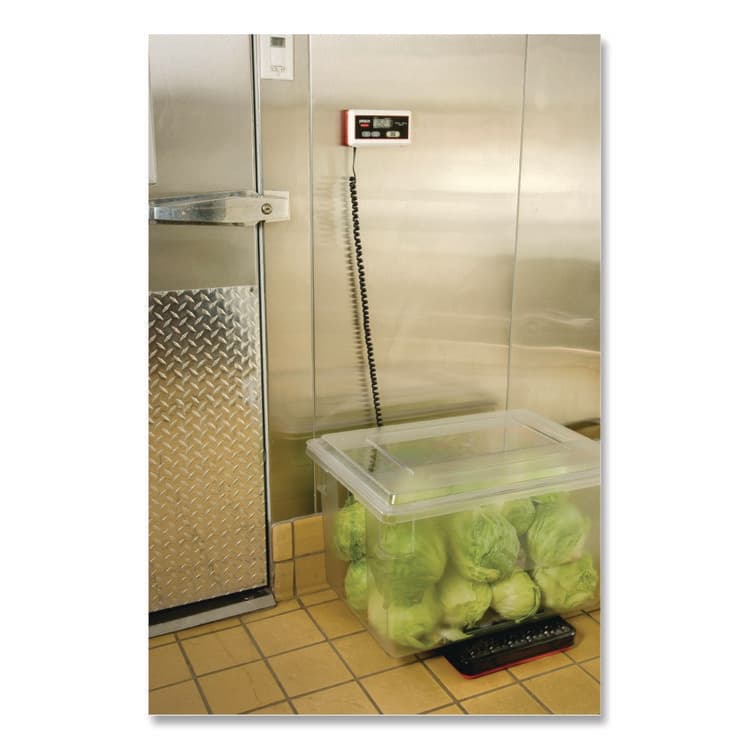 RUBBERMAID COMMERCIAL PROD. Digital Receiving Scale, 150 lb Capacity, Black/Red (RCPFG401088) thumbnail 4