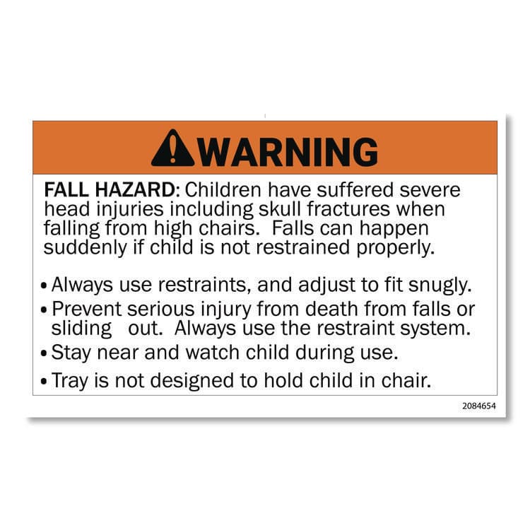 RUBBERMAID COMMERCIAL PROD. Sturdy Chair Youth Seat with Casters, Black (RCPFG780508BLA) thumbnail 4