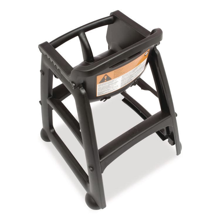 RUBBERMAID COMMERCIAL PROD. Sturdy Chair Youth Seat with Casters, Black (RCPFG780508BLA) thumbnail 2