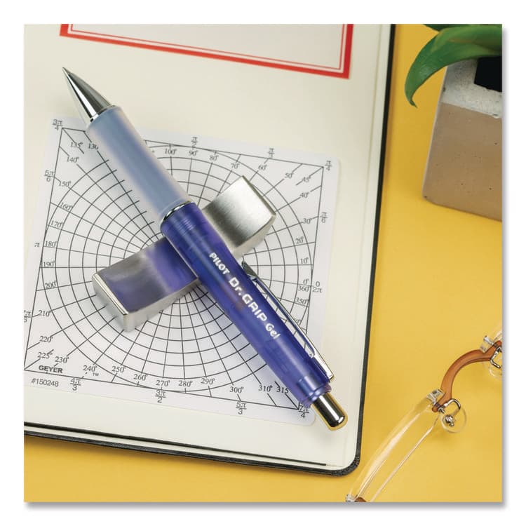 PILOT CORP. OF AMERICA Dr. Grip Gel Pen, Retractable, Fine 0.7 mm, Black Ink, Translucent Purple Barrel (PIL36261) thumbnail 4