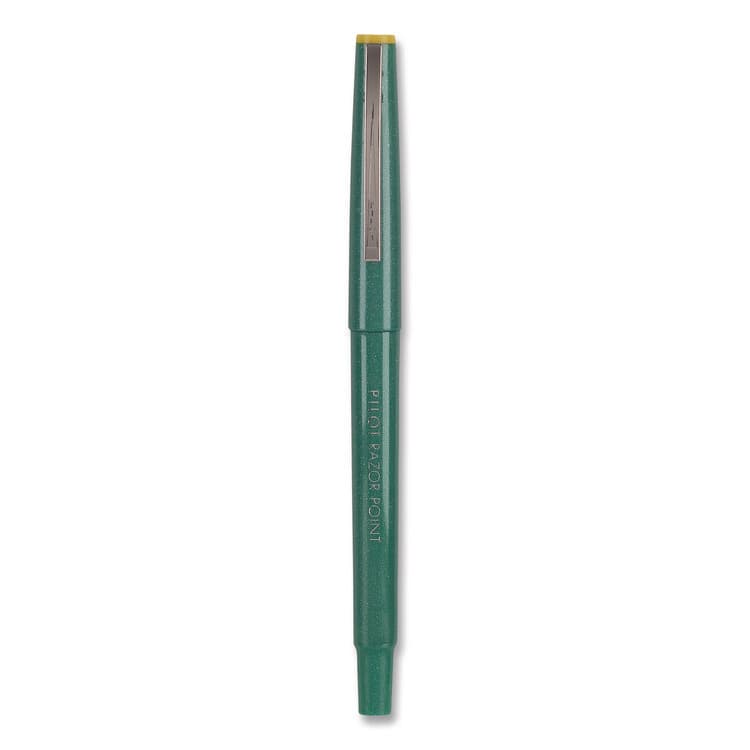 PILOT CORP. OF AMERICA Razor Point Fine Line Porous Point Pen, Stick, Extra-Fine 0.3 mm, Green Ink, Green Barrel, Dozen (PIL11010) thumbnail 3