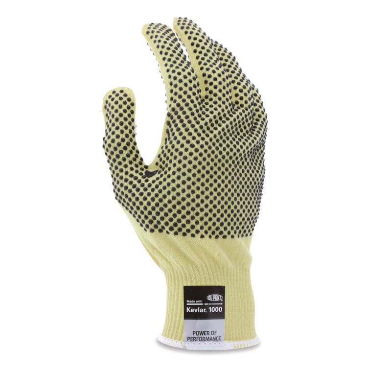 MCR SAFETY CutPro Kevlar Gloves, Reversible, 10" Long, Large, Yellow/Black, Pair (CRW9396L)