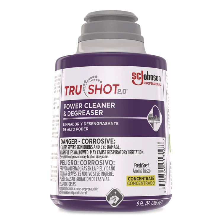 SC JOHNSON TruShot 2.0 Power Cleaner, Fresh Scent, 9 oz Cartridge, 4/Carton (SJN379842) thumbnail 2