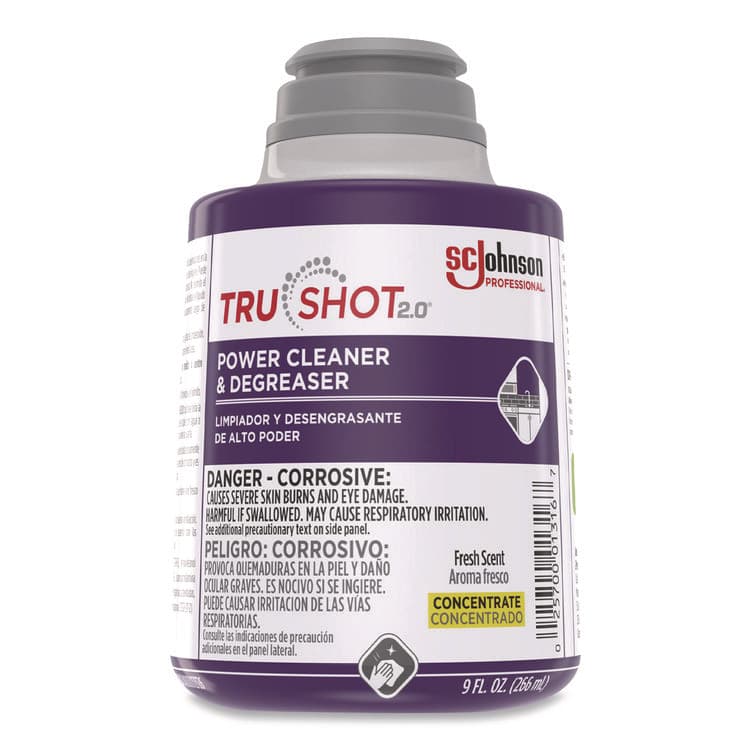 SC JOHNSON TruShot 2.0 Power Cleaner, Fresh Scent, 9 oz Cartridge, 4/Carton (SJN379842)