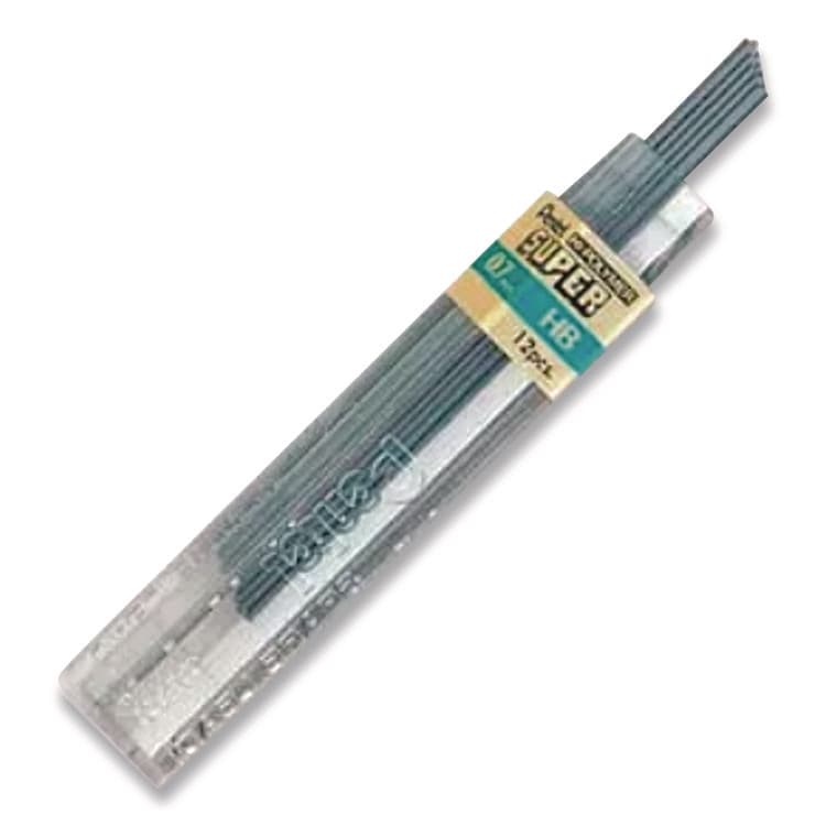 PENTEL OF AMERICA Super Hi-Polymer Lead Refill, 0.7 mm, HB, Black, 12 Leads/Tube, 3 Tubes/Pack (PENL50BP3HBK6PK) thumbnail 4