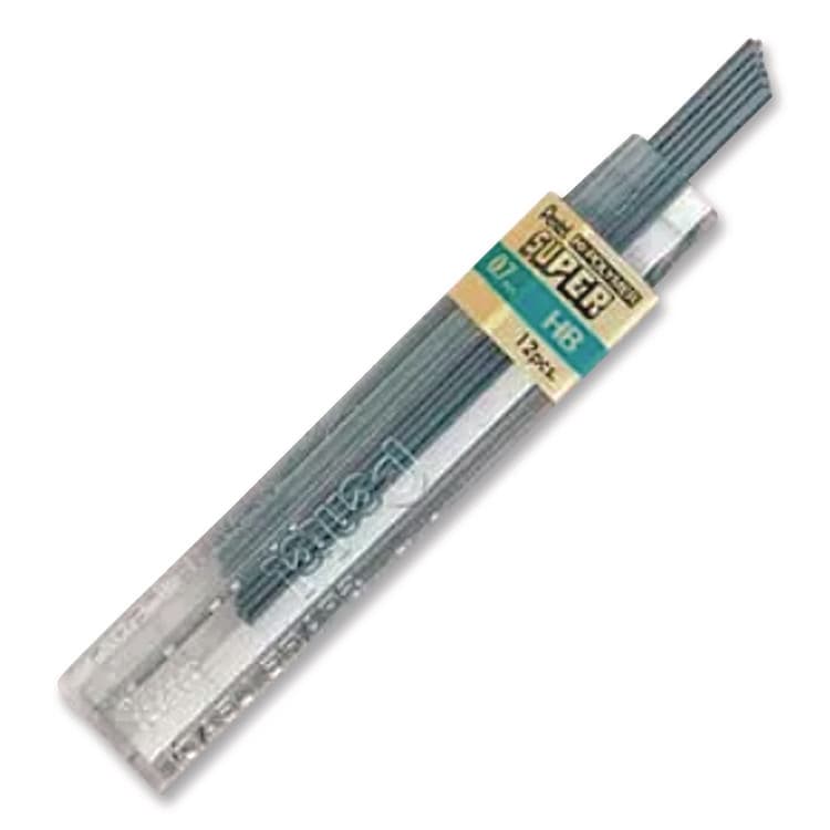 PENTEL OF AMERICA Super Hi-Polymer Lead Refills, 0.7 mm, HB, Black, 12/Tube (PEN50HB) thumbnail 4