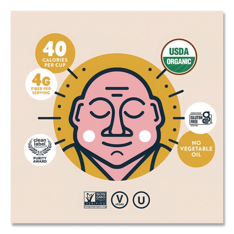 LESSEREVIL Snack Organic Himalayan Gold Popcorn, 0.88 oz Bag, 18/Carton (LSULSN00691) thumbnail 4