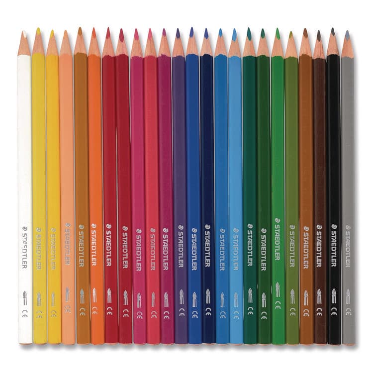 STAEDTLER, . Watercolor Pencils, Assorted Lead and Barrel Colors, 24/Set (STD1271C24A6)