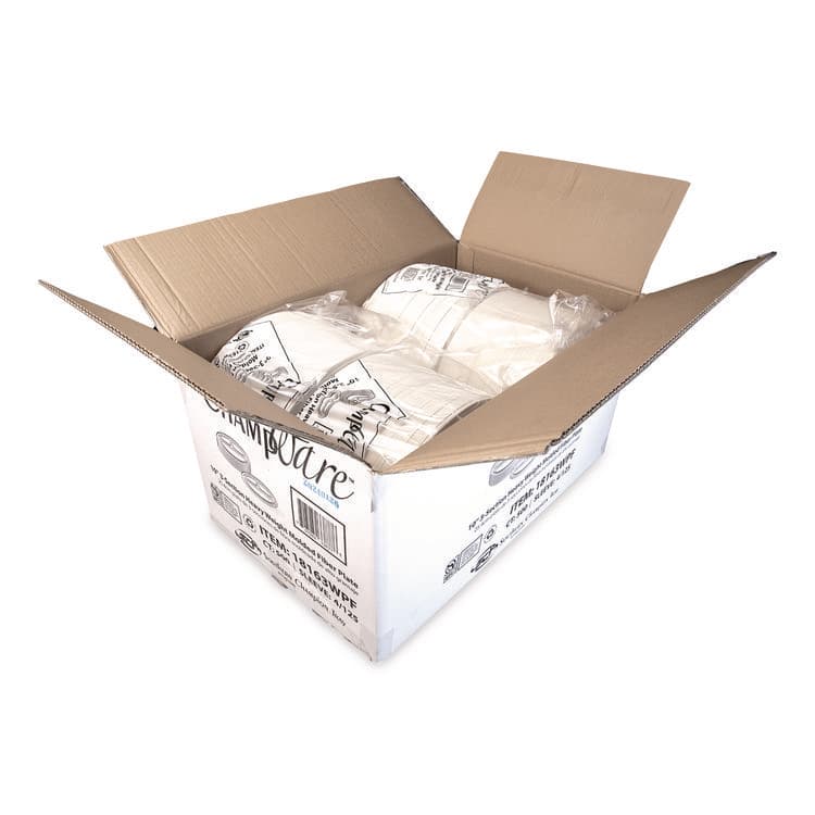 SOUTHERN CHAMPION TRAY ChampWare Molded Fiber Tableware, 3-Compartment Plate, 10" dia, White, 125/Sleeve, 4 Sleeves/Carton (SCH18163WPF) thumbnail 3