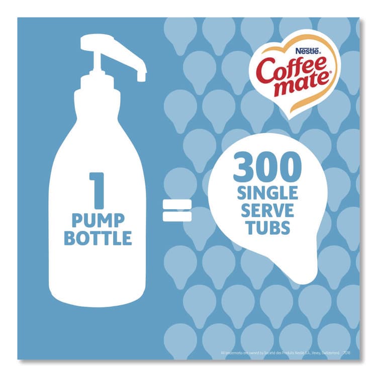 NESTLE Liquid Coffee Creamer, French Vanilla, 1.5 L Pump Bottle, 2/Carton (NES31803CT) thumbnail 2