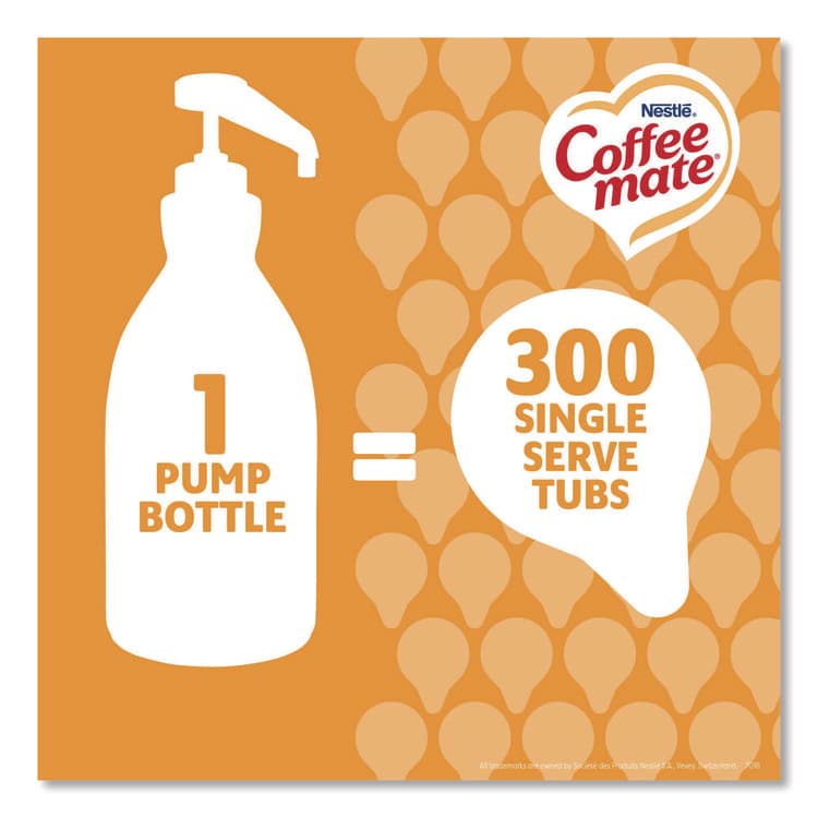 NESTLE Liquid Creamer Pump Bottle, Caramel, 50.7 oz Pump Bottle, 2/Carton (NES73358CT) thumbnail 2