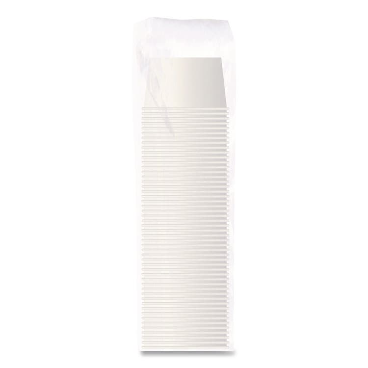 DART Double Poly Paper Food Containers, 5 oz, 3.38" Diameter x 2.01"h, White, Paper, 1,000/Carton (SCCS605T02050) thumbnail 4